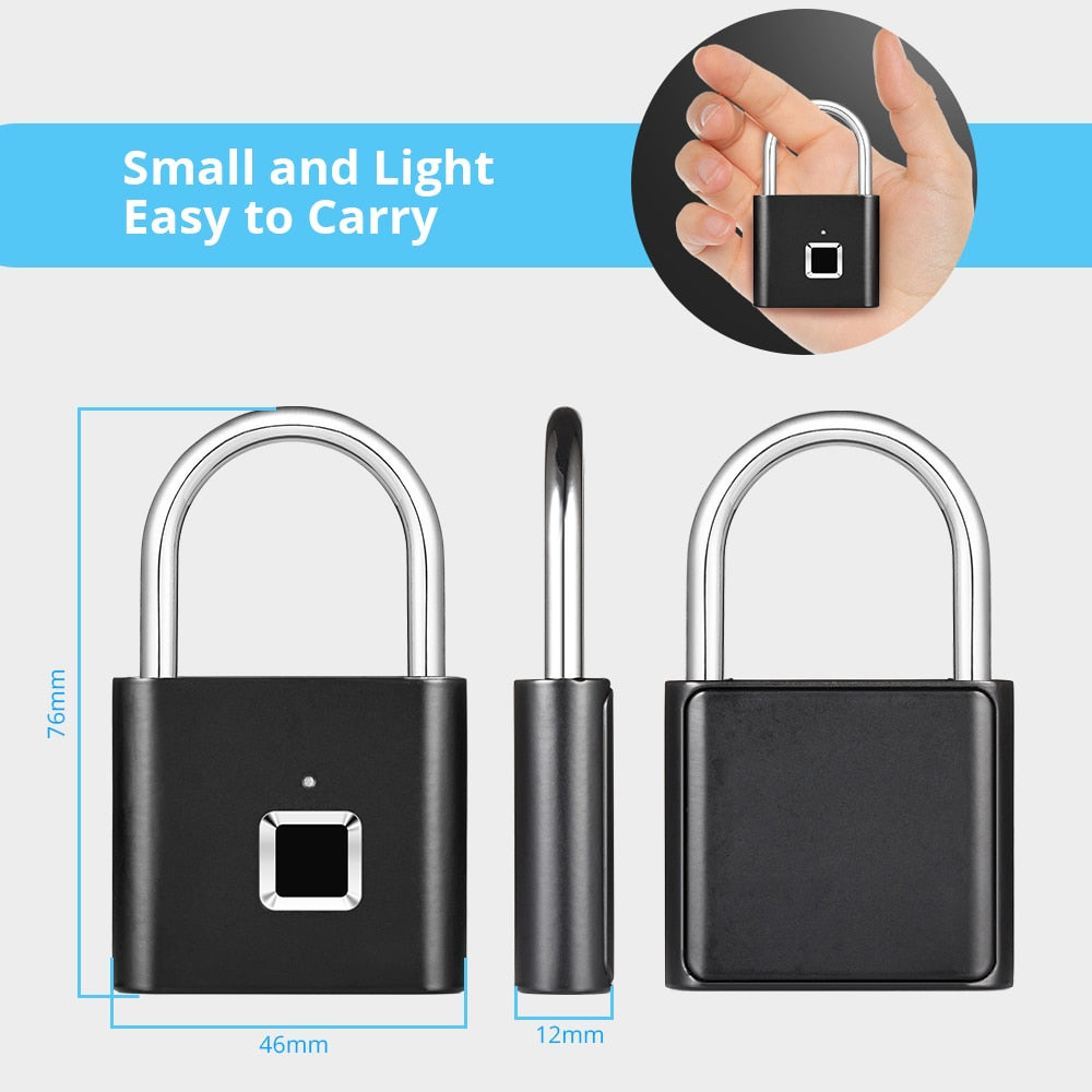 SecureTouch Fingerprint Padlock